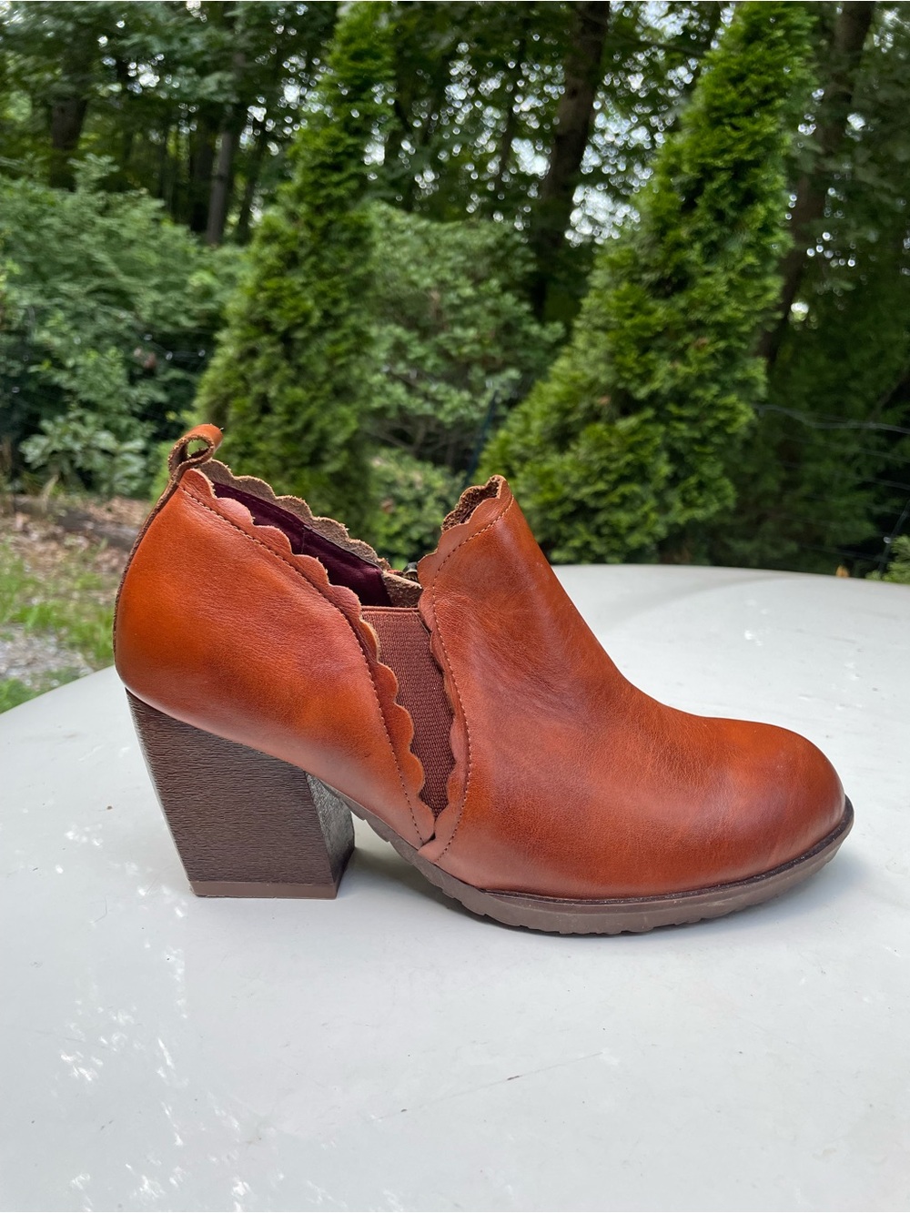 New Spring Step L’artiste Brown Leather Ankle booties Size 38 - Picture 3 of 14